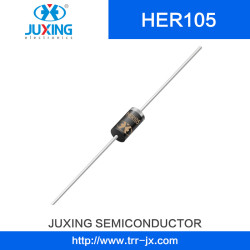 Her105 400V1a Ifsm30A Juxing Ultra Fast Rectifiers Diode with Do-41 Her105 400V1a Ifsm30A Juxing Ultra Fast Rectifiers Diode with Do-41