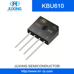 Juxing Kbu610 Vrrm600V Vrms420V Ifsm100A Vf6a Bridge Rectifier with Kbu Case